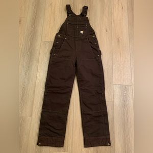 BRAND NEW Carhartt womens Quilt Lined Washed Duck Bib Overall